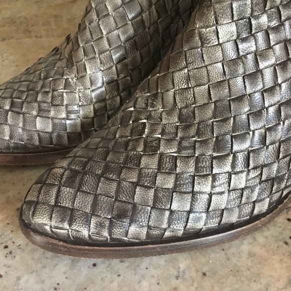 Pons Quintana Leather Woven Buckle Booties - Picture 3 of 14